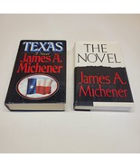 VINTAGE James A. Michener Lot of 2 Hardcover Books ~ Texas &amp; The Novel - £11.59 GBP