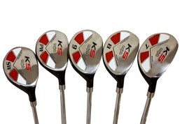 An item in the Sporting Goods category: Senior Men’s Majek Golf All Hybrid Partial Set (7-SW) Senior Flex Utility Clubs