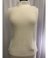 White House Black Market Women&#39;s Sweater Ivory Sleeveless Size XS - $23.76