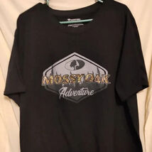 Mossy Oak Men's Charcoal Gray T-Shirt Size 2XL "Mossy Oak Adventure" - $11.88