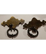 2 - Antique Brass Furniture Architectural Drawer Door Victorian Pull 3 P... - €16,85 EUR