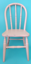 Vintage Pink Child’s Chair Distressed Paint 25” T Plant Stand Photo Prop... - $98.99