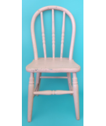 Vintage Pink Child’s Chair Distressed Paint 25” T Plant Stand Photo Prop... - $98.99