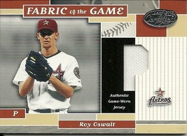 2002 Leaf Certified Materials Fabric Of The Game Position Roy Oswalt 127 36/50 - £11.80 GBP
