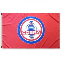 Ford Shelby Cobra Red Flag 3X5 Ft Polyester Best Flag Collector - £13.89 GBP