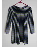 Hanna Andersson Long Sleeve Navy Blue Striped Dress Size 140 (size 10)  ... - $345.05 MXN
