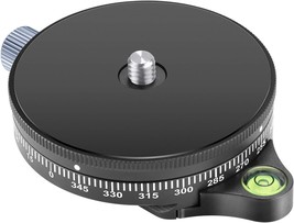 Neewer Camera Panoramic Panning Base With Plate, 3/8-Inch Screw Aluminum Alloy - £28.96 GBP