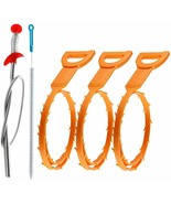 Drain Clog Remover, 4 Pack 20 Inch Drain Hair Clog Tool + 1 Pack 27.5 in... - $12.86