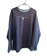 Vtg Jordan University of North Carolina Tar Heels Long Sleeve Spellout M... - $1,083.39 MXN