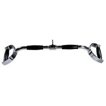 York Barbell 24″ Chrome Pro Style Lat Pulldown Bar for Cable Machine Att... - $39.55