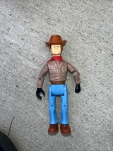 Vintage 1977 Biewan Barter &quot;Articulated&quot; Toy Metal Rivet Joints Cowboy F... - $175.58 MXN