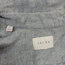 JACHS Men's Size Large Heavyweight Gray Cotton Blend Long Sleeve Shirt RN#123913 image 3