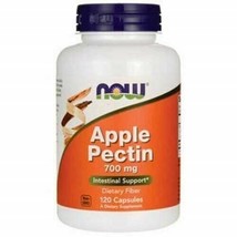 NEW NOW FOODS Apple Pectin Intestinal Support Dietary Fiber 120 CT - £14.86 GBP