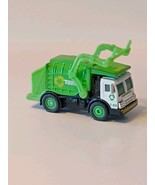 Tonka Trash Recycling Truck Green White Pressed Metal Plastic Non Working - $272.80 MXN