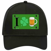 Shamrock Beer Novelty Black Mesh License Plate Hat - £23.17 GBP