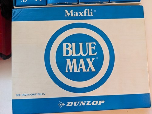 Vintage Dunlop Maxfli Blue Max Golf Bolas 4 Cajas De 3 Cada 12 Total Rojo Bolsa Item image 4