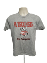 University of Wisconsin Boys Large 14-16 Gray TShirt - £11.73 GBP