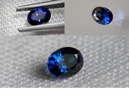 GIA vivid Royal Blue Sapphire, unheated| GIA Premium handcrafted oval cut Sri La - £161.86 GBP