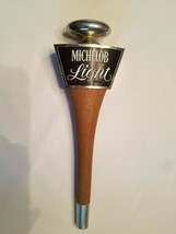 Vintage Tall Michelob Light Wood 11.5&quot; Draft Beer Tap Handle Bar Keg Mancave - £25.81 GBP