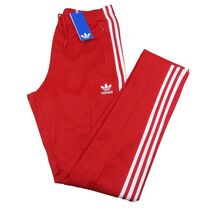 Adidas Originals Adicolor Beckenbauer Track Pants Mens Size Small Red NE... - $49.95