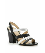 Botkier Sera 3.25&quot; Heel Strappy Slingback Sandal Sz8 RUNS SMALL BlackWhi... - $68.51 CAD