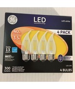 2 x 4 (8) GE LED Soft White Light Bulbs ~ 300 Lumens ~ 40w with 3.5w Ene... - £15.42 GBP