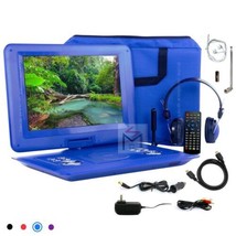 Trexonic 14.1” Blue Portable Folding TV DVD Player Swivel TFT LCD 14 w W... - £66.71 GBP