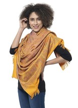 Kashmiri Shawls Silk Paisley Design Stoles indian pashmina shawl - £35.49 GBP