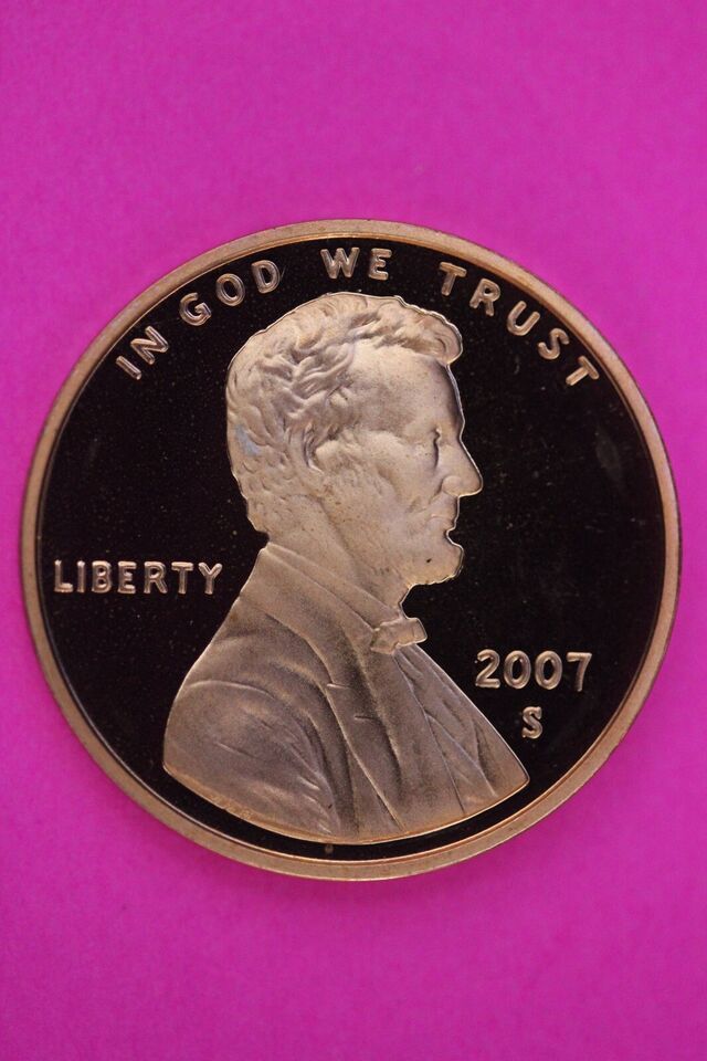 Gem Proof 2007 S Ultra Deep Cameo Lincoln Memorial Cent Same Coin In Pic... - $9.99