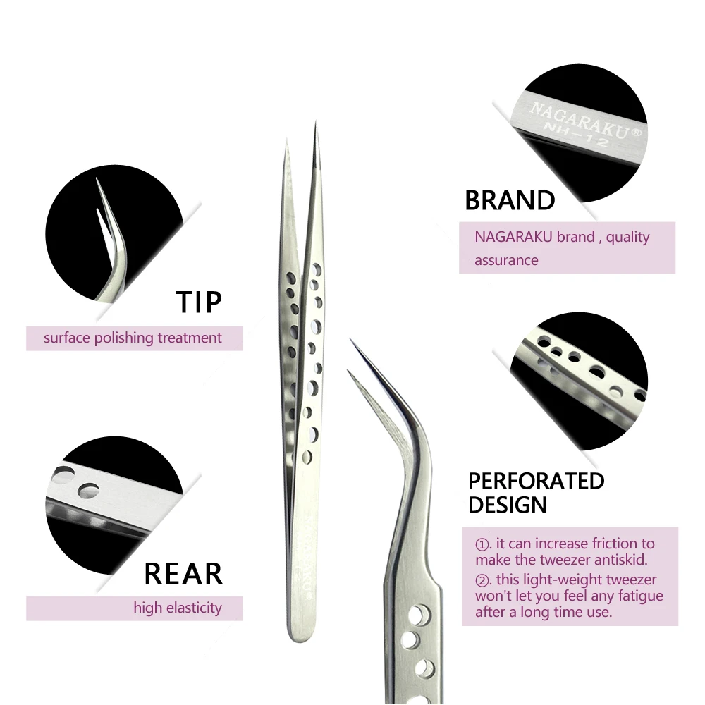 Eel lashes tweezers makeup stainless steel tweezers especially eyelash extension lashes thumb200