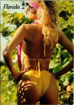 Florida Girl Postcard Risque Blonde 90&#39;s 80&#39;s Pinup Beach Buns Bikini - £7.96 GBP