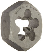 Drill America 1/2&quot;-14 Carbon Steel Hex Npt Pipe Rethreading Die, Dwt Series - $37.95