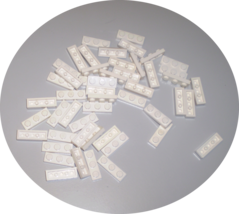 50 Used LEGO 1 x 3 White Plates 3623 - £7.82 GBP