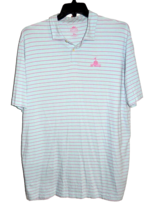 Peter Millar Men&#39;s XL Seaside Wash SS Polo Shirt Striped Old Waverly Golf Club - £22.31 GBP