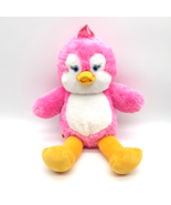 Build A Bear  17&quot; Plush Stuffed Animal Pink Penguin Sanitized Clean Girl... - £13.94 GBP