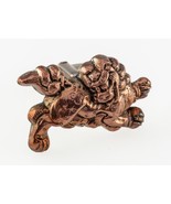 Japan Gilded Foo Dog Single Sterling Silver Cufflink Gorgeous - $197.99