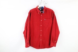 Vintage 90s Tommy Hilfiger Mens Small Faded Corduroy Collared Button Shi... - $34.60