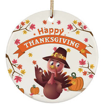 Thanksgiving Turkey Ornament Happy Giving Cute Baby Turkey Fall Ornaments Gift - £11.80 GBP