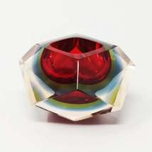 1960s Astonishing Red and Blue Ashtray or Catchall By Flavio Poli for Se... - £423.66 GBP