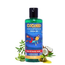 Natural Olive &amp; Coconut Oil Kids Face &amp; Shower Gel, Minty Fragrance, Soft &amp; H... - £21.52 GBP