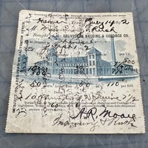 Antique Receipt Galveston Bagging And Cordage Co Texas 1892 Lufkin - $18.90