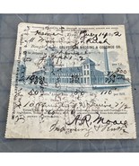 Antique Receipt Galveston Bagging And Cordage Co Texas 1892 Lufkin - $18.90