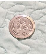 Vintage General Electric GE LOGO Emblem 1pcs Dark Gray Plastic 1.5 Inch - $127.94 MXN