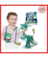 Superhero Tino 5-Inch Transforming Robot &amp; Dinosaur Toy - No Batteries R... - $49.57 CAD