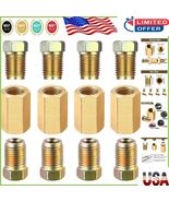 Quality 12-Piece Brass Brake Line Set with 3/8-24 Threads for Effective ... - $350.61 MXN