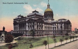 State Capitol Indianapolis Indiana IN 1913 Postcard B17 - £2.40 GBP