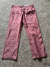 Tommy Hilfiger Men&#39;s Th Flex 5 Pocket Chino Pants in Cinnabar Red W38 x ... - $37.39