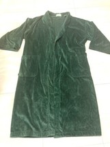Vintage T.J. Lawford Turkish Forest Green Bath Robe One Size Terry Cloth - $49.49