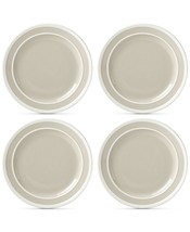 kate spade new york Sculpted Stripe Cream 10.5&quot; Dinner Plate Set of 4 - £34.75 GBP