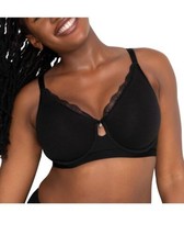 Curvy Couture Women&#39;s Plus Size Cotton Luxe Unlined Underwire Bra Style #1291... - £17.59 GBP
